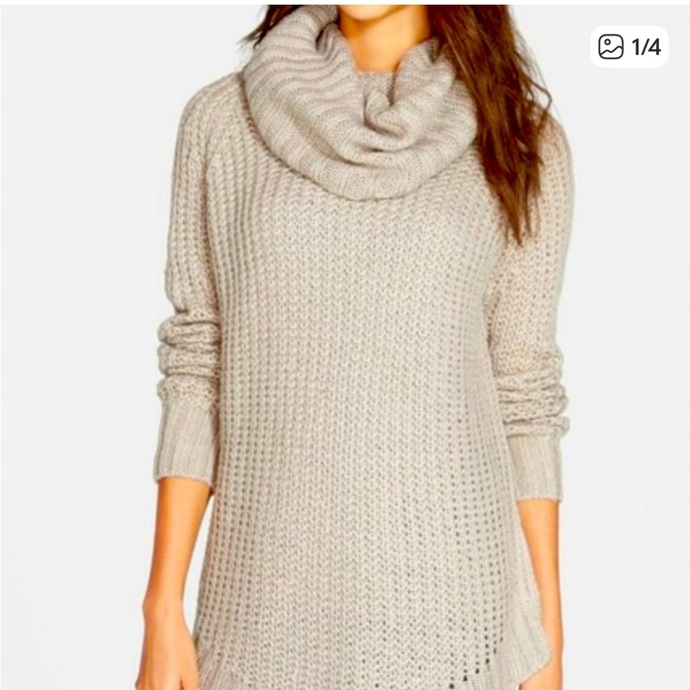 Nordstrom Gray Turtleneck Sweater